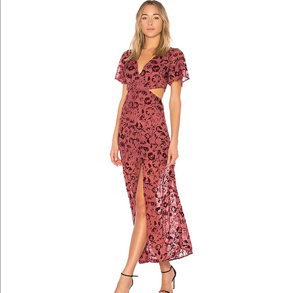 Revolve Lovers + friends Tatum dress in sangria